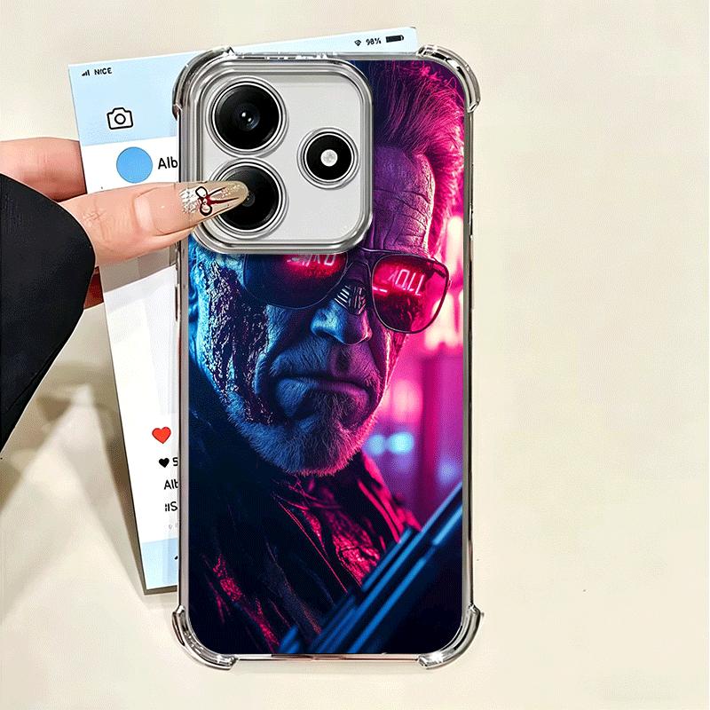 

Терминатор Арнольд Шварценеггер Мягкий чехол для телефона для Xiaomi Poco X7 X8 Pro Max X6 X5 X3 F8 Ultra F7 M8 M7 M5S Redmi 15C 15A 15 1 Xiaomi Poco X3 Pro