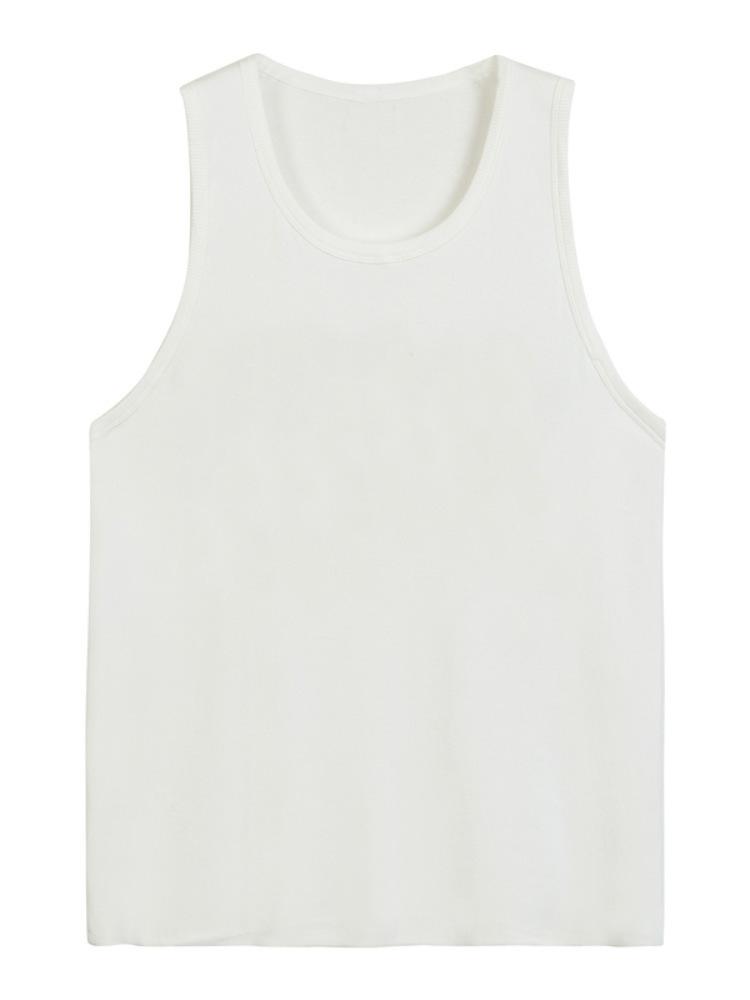 Korean Version of Women's Loose Round Neck Large Size Sleeveless Vest Women's Summer Sports and Leisure Solid Color Women's Tops Wholesale