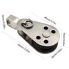 25mm Lifting Single Pulley Roller,304 Stainless Steel Single Wheel Pulley Lifting Rope Pulley Block for Kayaks