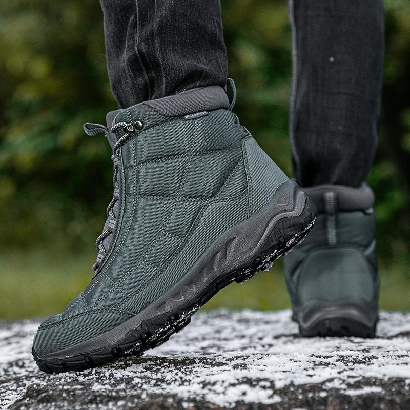 Men Hiking Shoes Men Casual Shoes Outdoor Breathable Anti-slip High-top Boots Men Comfortable Wear-resistant Men Snow Boots