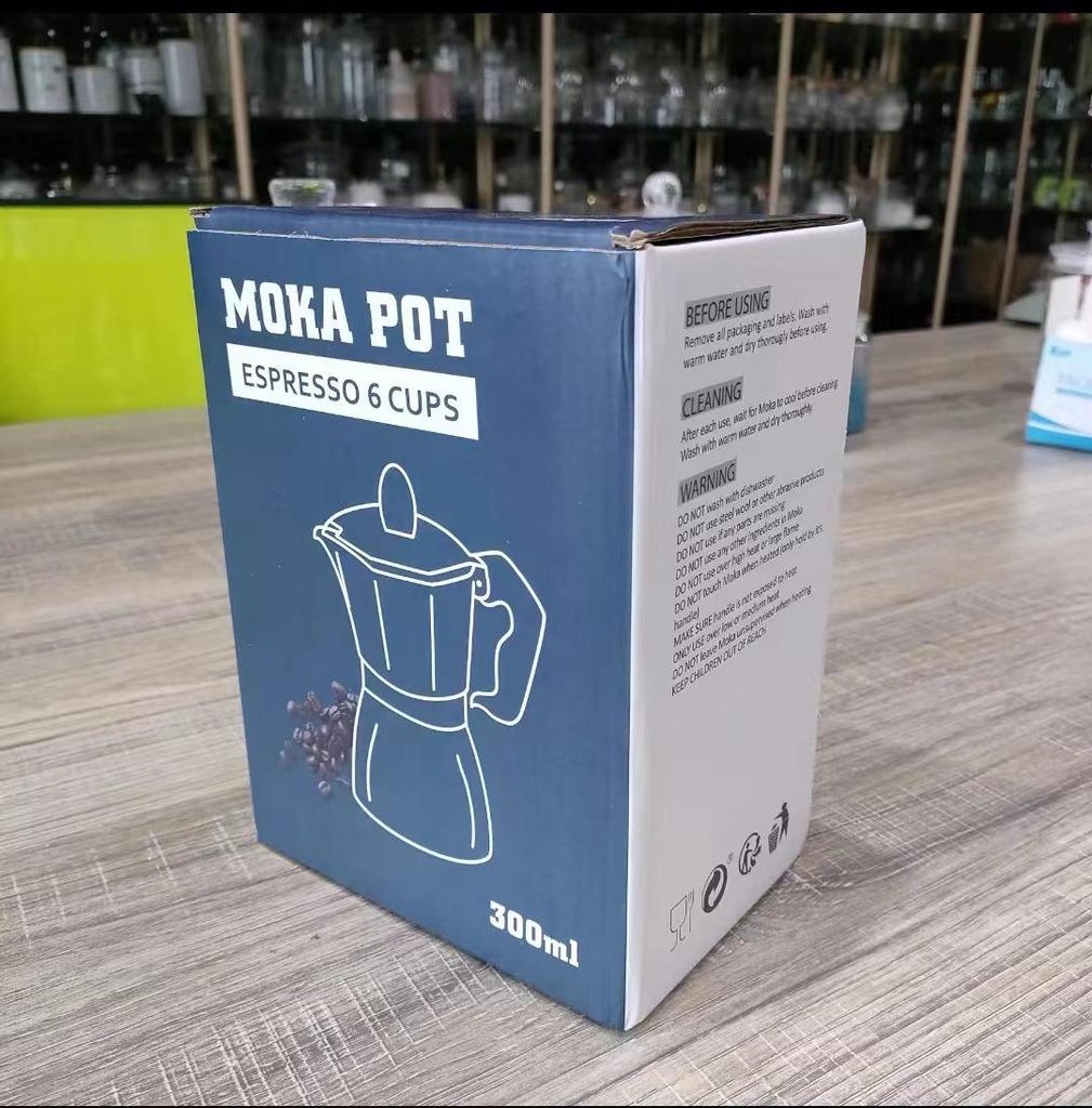 Italian Octagonal Moka Pot: Aluminum Espresso Coffee Maker for Home Use