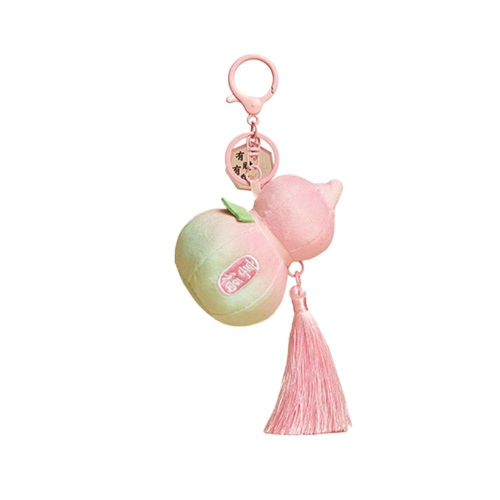Backpack Decor Plush Gourd Keychain Bag Hanging Gourd Keyring Gourd Car Key Chain  Backpack Decor
