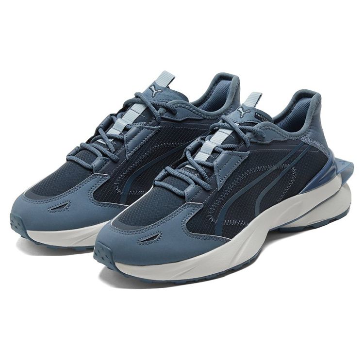 Puma Pwrframe Fabric Comfortable Versatile Supportive Balanced Low-Top Lifestyle Casual Shoes Unisex Sneaker Blue 384562-02