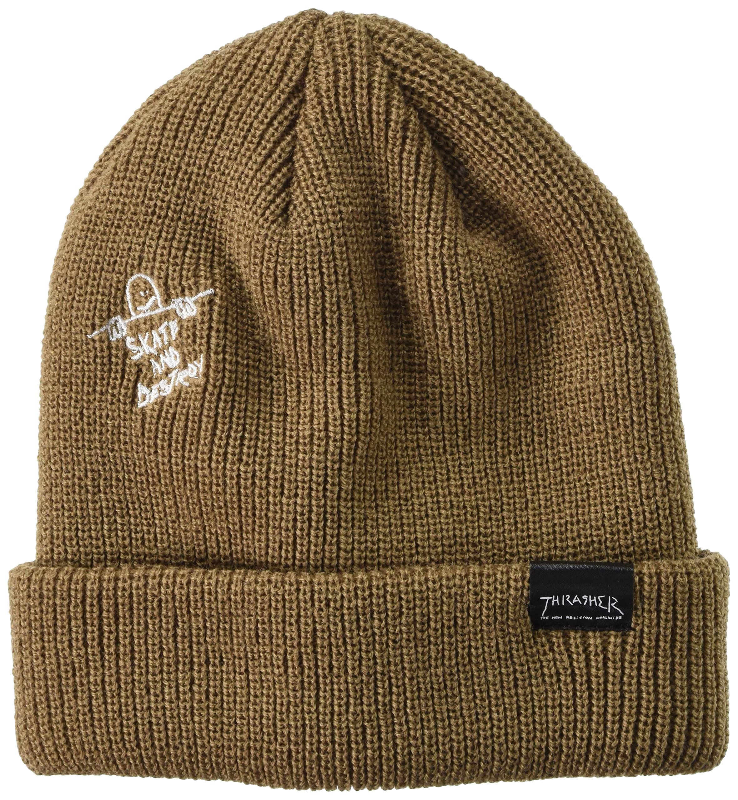 

Thrasher Knit Cap FR Kids (Brand Logo) [21TH-N75K / 3-Way Beanie] Hat, Brown,