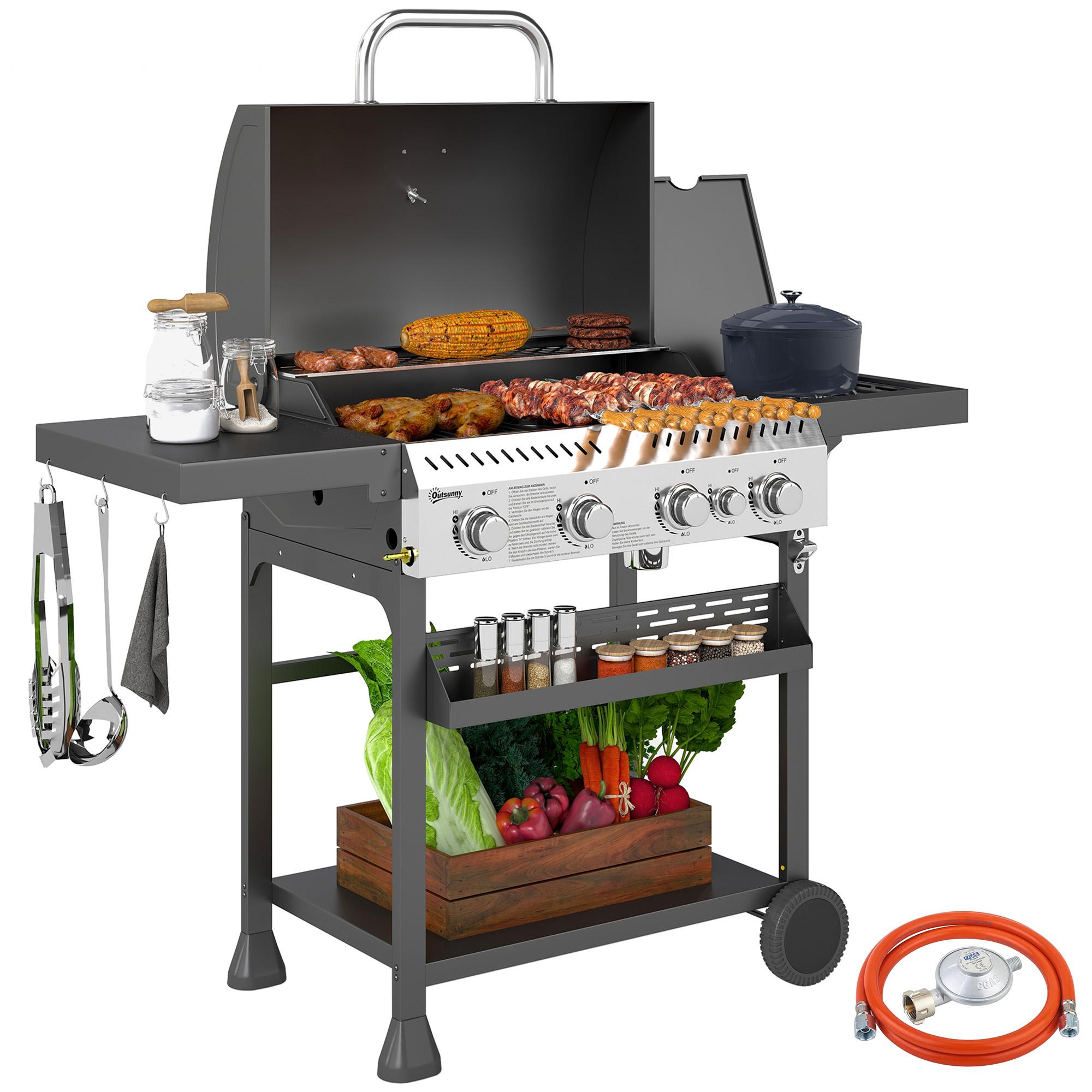 Gas Grill, BBQ Grill, 4 Main