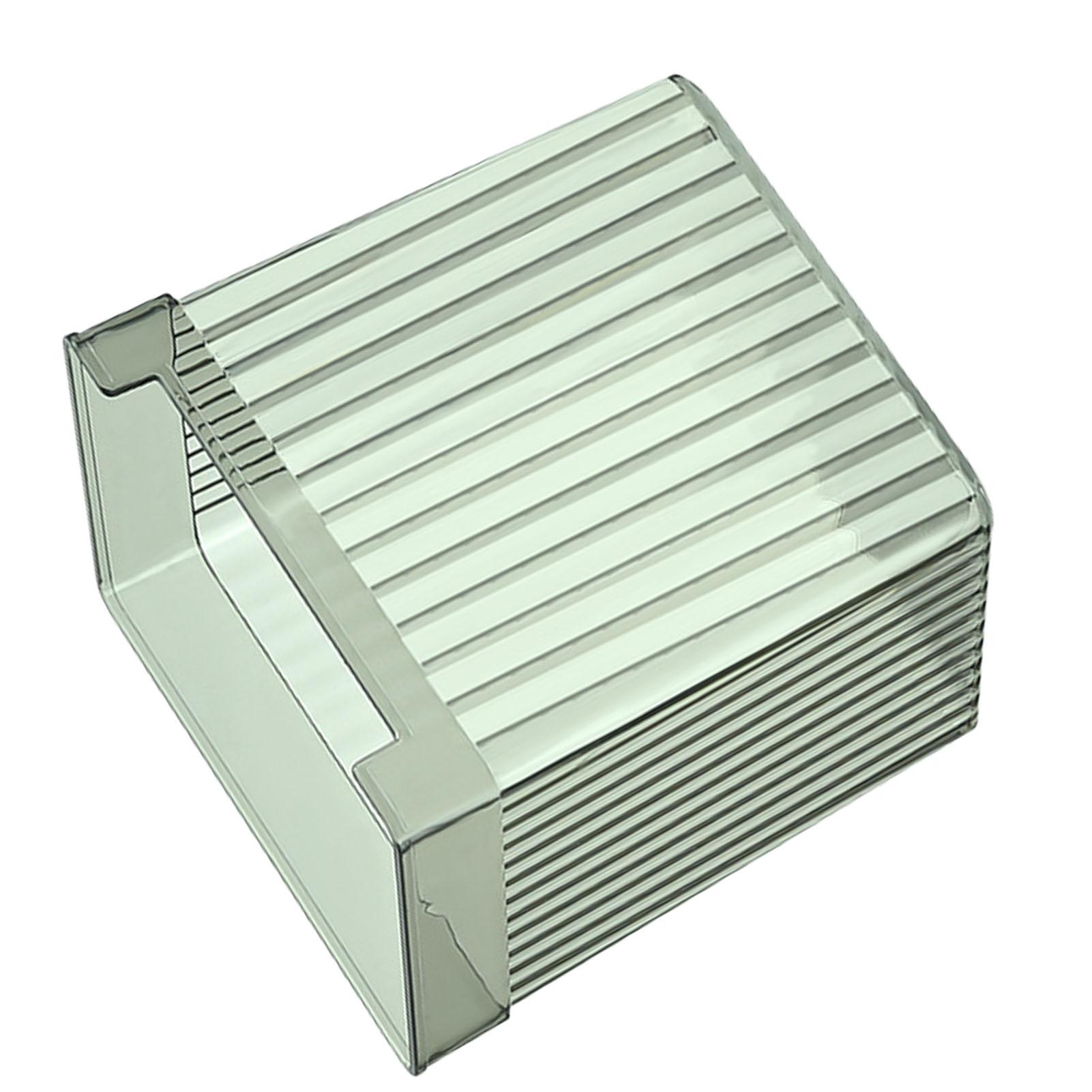 

Органайзер для холодильника большой вместимости полупрозрачный многофункциональный для сохранения свежести контейнер для хранения в холодильнике для темно-зеленого