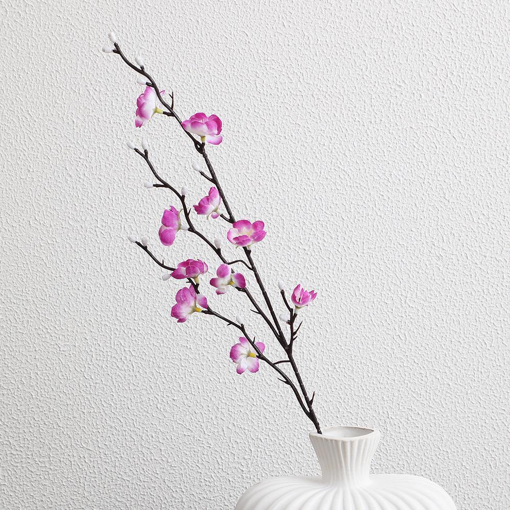 55CM White Plum Blossom Artificial Flower - Chinese Style Home Decor Ornament