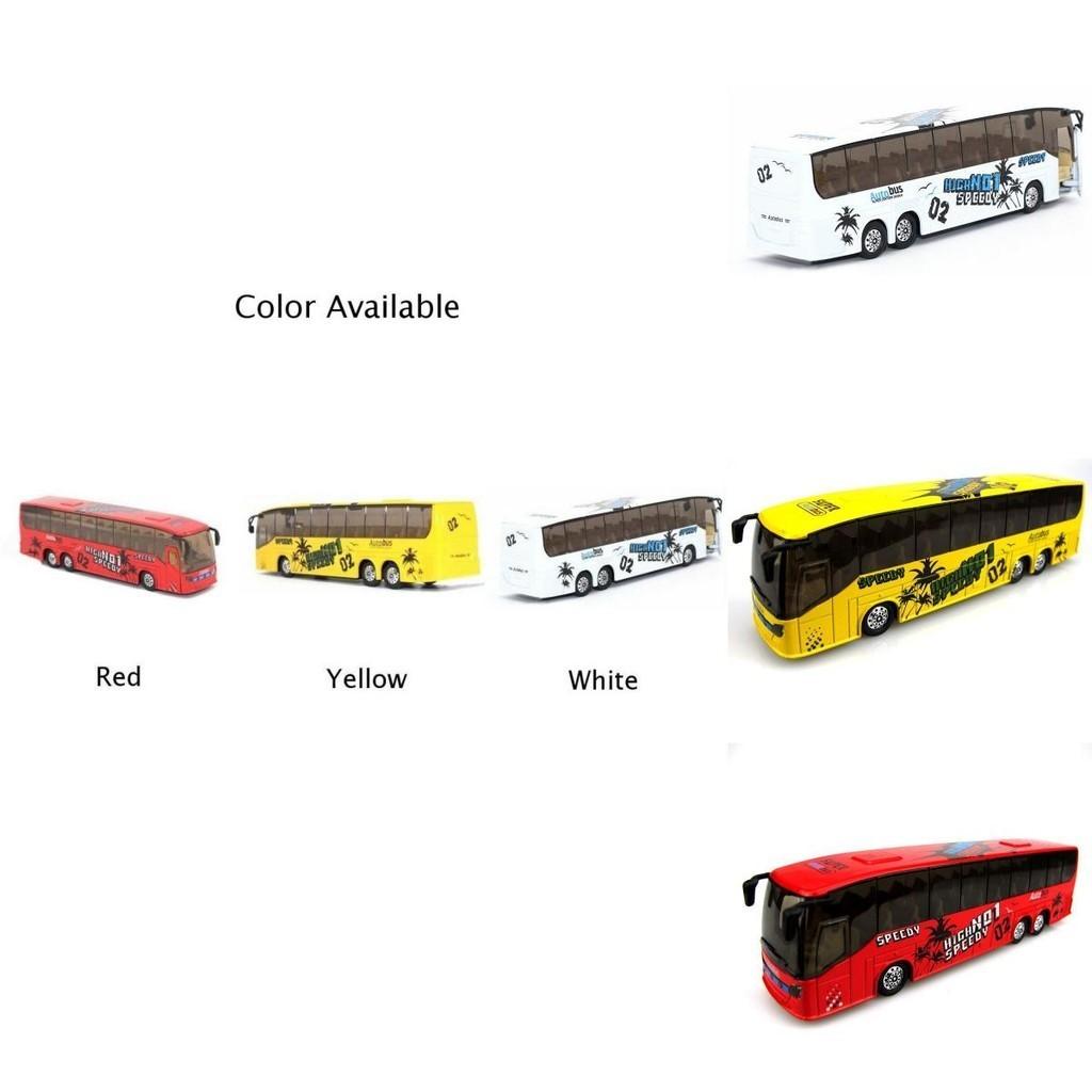 Exquisite 150 Diecast Metal Alloy Bus Toy For Kids With Openable Doors Music Light