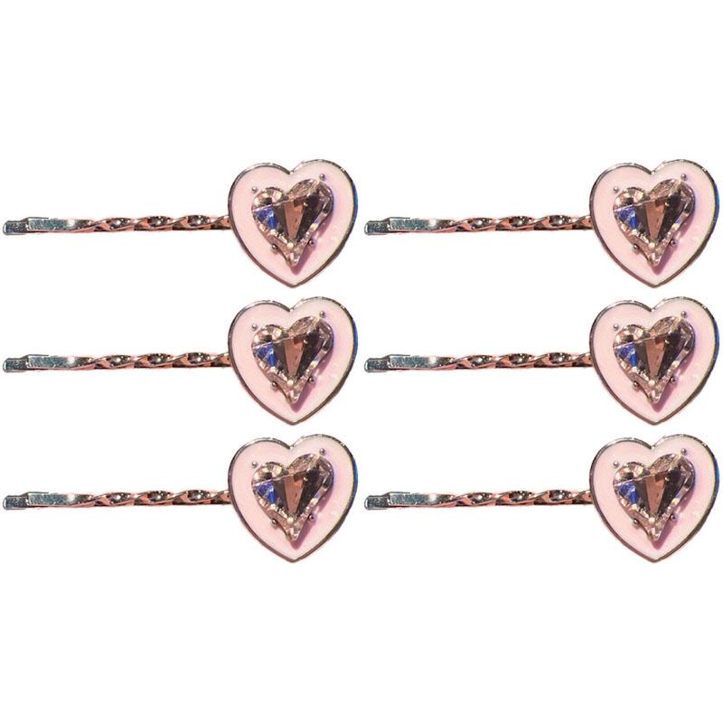Pink Sweet Water Diamond Hair Clip Women's High End Temperament Duck Billed Clip Hair Accessories
