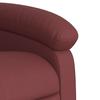 Recliner with Rising Assistance Burgundy Artificial Leather