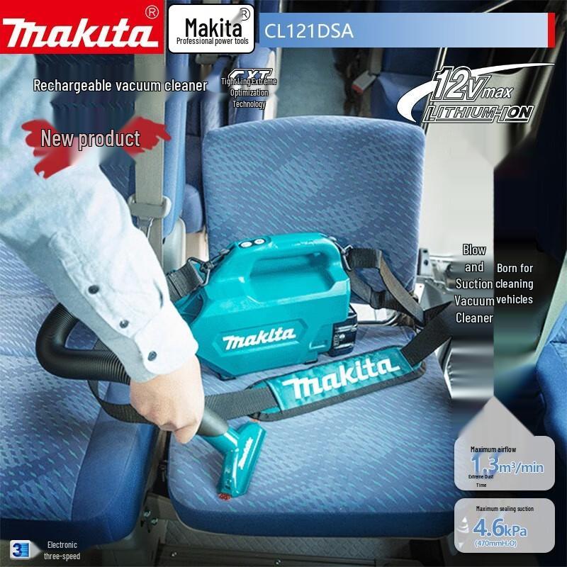 Makita 12V Max CXT Беспроводной автомобильный пылесос Комплект Штепсель CN (адаптер в комплекте)