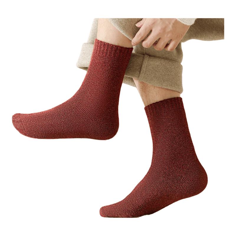Men s 70% Wool Thermal Mid-Calf Socks Gift Set One Size
