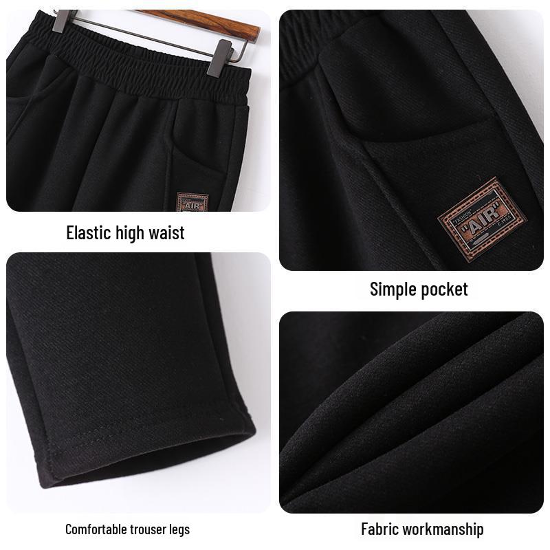 Mom's Thick Fleece Wool Pants for Winter & Middle-Aged Comfort