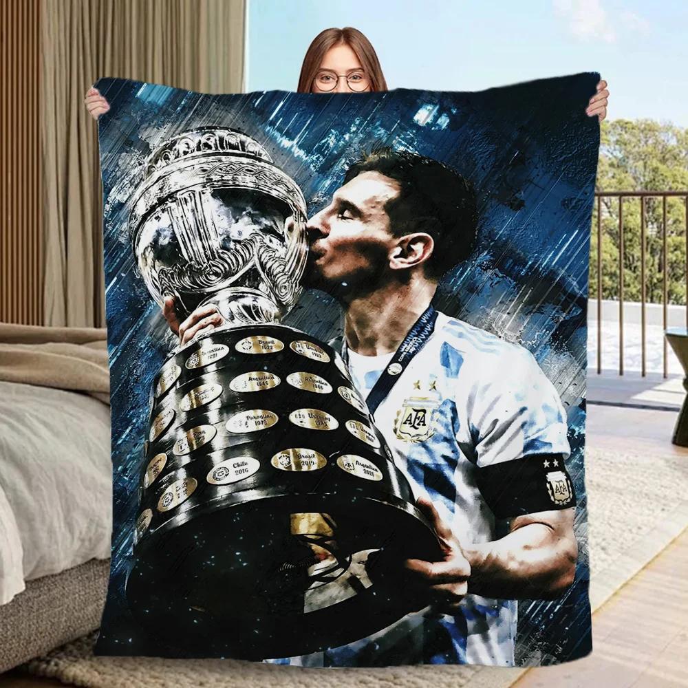 Blanket Large Messi Blankets & Throw Blanket for Sofa Luxury Bedding Fluffy Soft Blankets Characters Cobija Home and Decoration