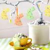 Foam Easter Egg Hanging Ornament Glitter Holiday Decorative Eggs Creative Easter Bunny Pendant  DIY