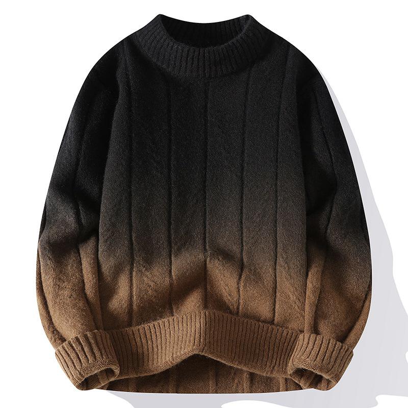 2025 Autumn/Winter Men s Casual Long Sleeve Knit Sweater Large