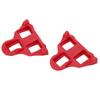 1 Pair Set Mountain Bike Pedal Cleats Anti Slip Bicycle Pedals Plate Clip for Cycling Red
