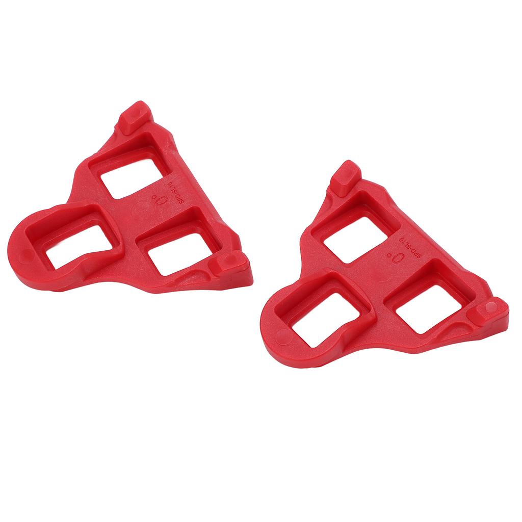 1 Pair Set Mountain Bike Pedal Cleats Anti Slip Bicycle Pedals Plate Clip for Cycling Red