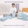 7pcs Travel Portable Luggage Organizer Bags Save Space Breathable Mesh Bag Clothing Classified Storage Bags Large Capacity Pouch