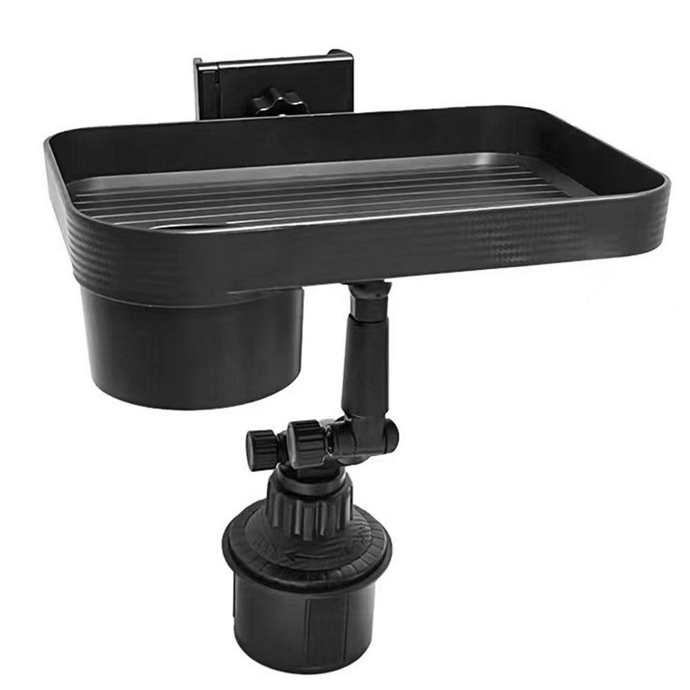 3 In 1 Car Cup Holder With Food Tray Phone Mount 360 Degree Rotation Tray Auto Food Table Tray With Solid Base For Car Interior