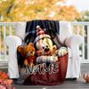 Customizable Mickey Throw Blanket – Personalized Name, All-Season Cozy Snug Blanket, Machine Washable, Personalized Blanket