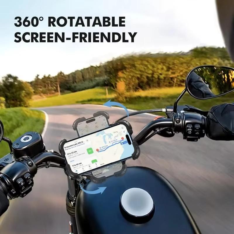 Motorcycle, mountain bike, road bike, stable and adjustable 360° rotatable universal mobile phone standSoporte para Celular