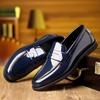 Men's wedding banquet formal leather shoes Korean style trendy pointed breathable mesh casual business leather shoes