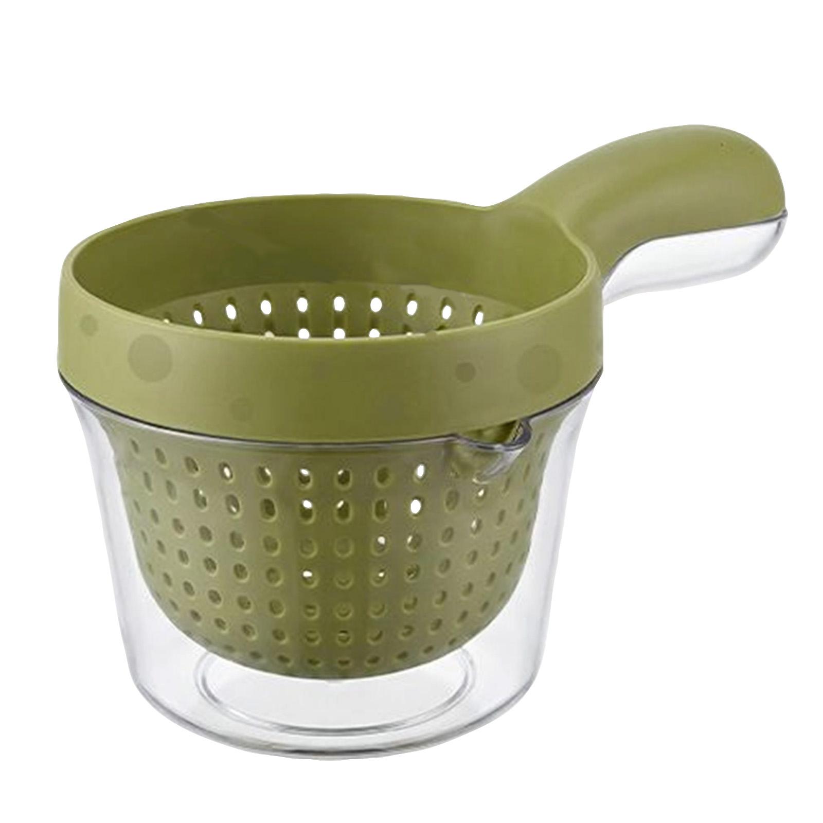 

Double Layer Sink Strainer Basket 1pc Food Waste Separator Drain Protector for Kitchen Sink Drainage System one size зелений
