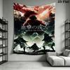 Dark Warrior Tapestry Bold Art Space Tapestry Background Cloth Wallmounted Work Of Art Home Decor Homestay Soft Decoration Tapestry