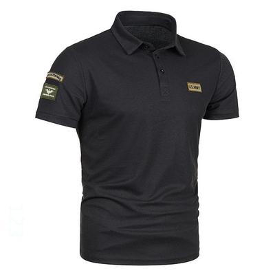 2023 Summer Men's European Fit Patchwork Polo - Casual Lapel Short Sleeve T-Shirt