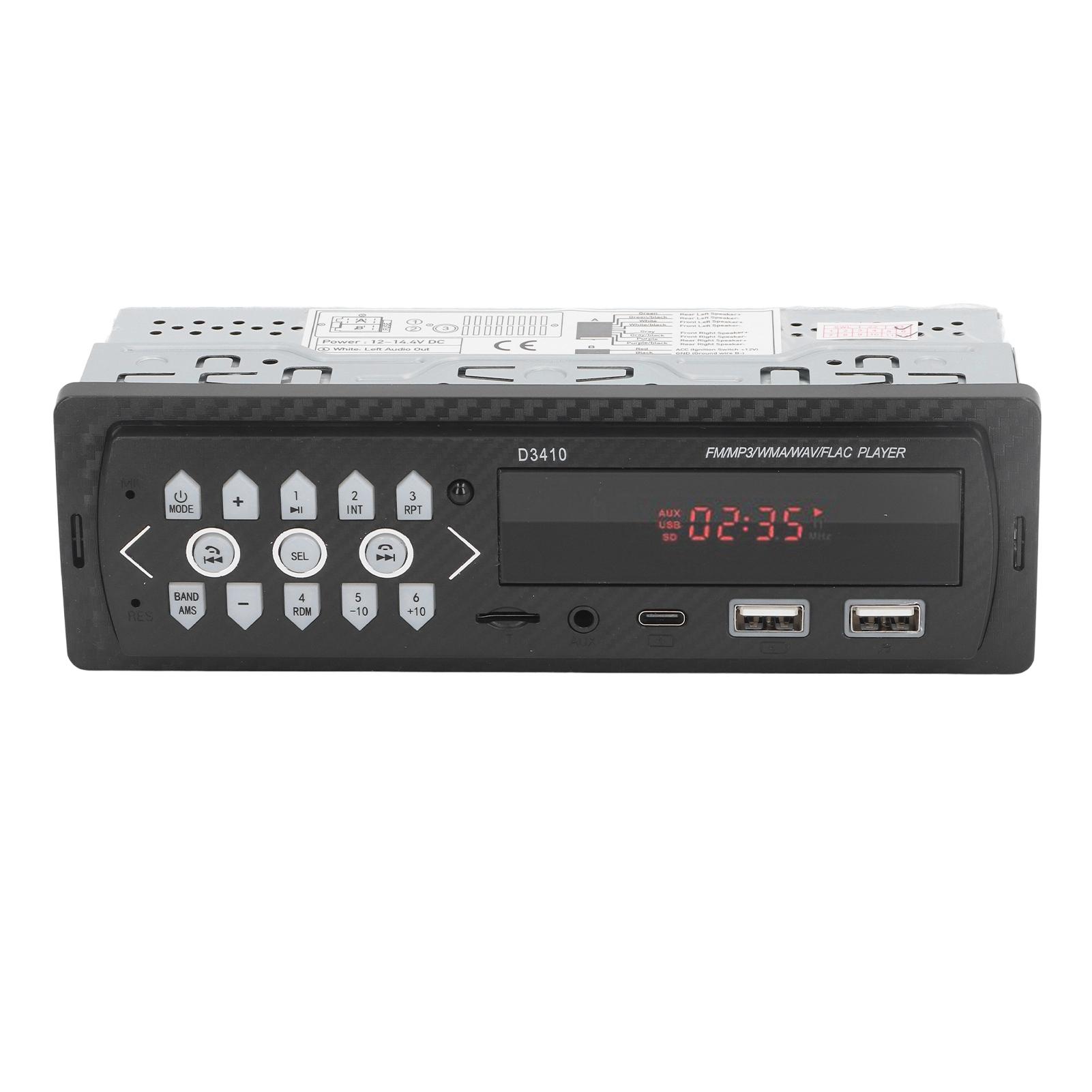 

Автомобильный MP3-плеер с одним дин-диском, поддержка U-диска, AUX, Bluetooth, карта памяти, HD Lossless Music, USB-накопитель для автомобиля