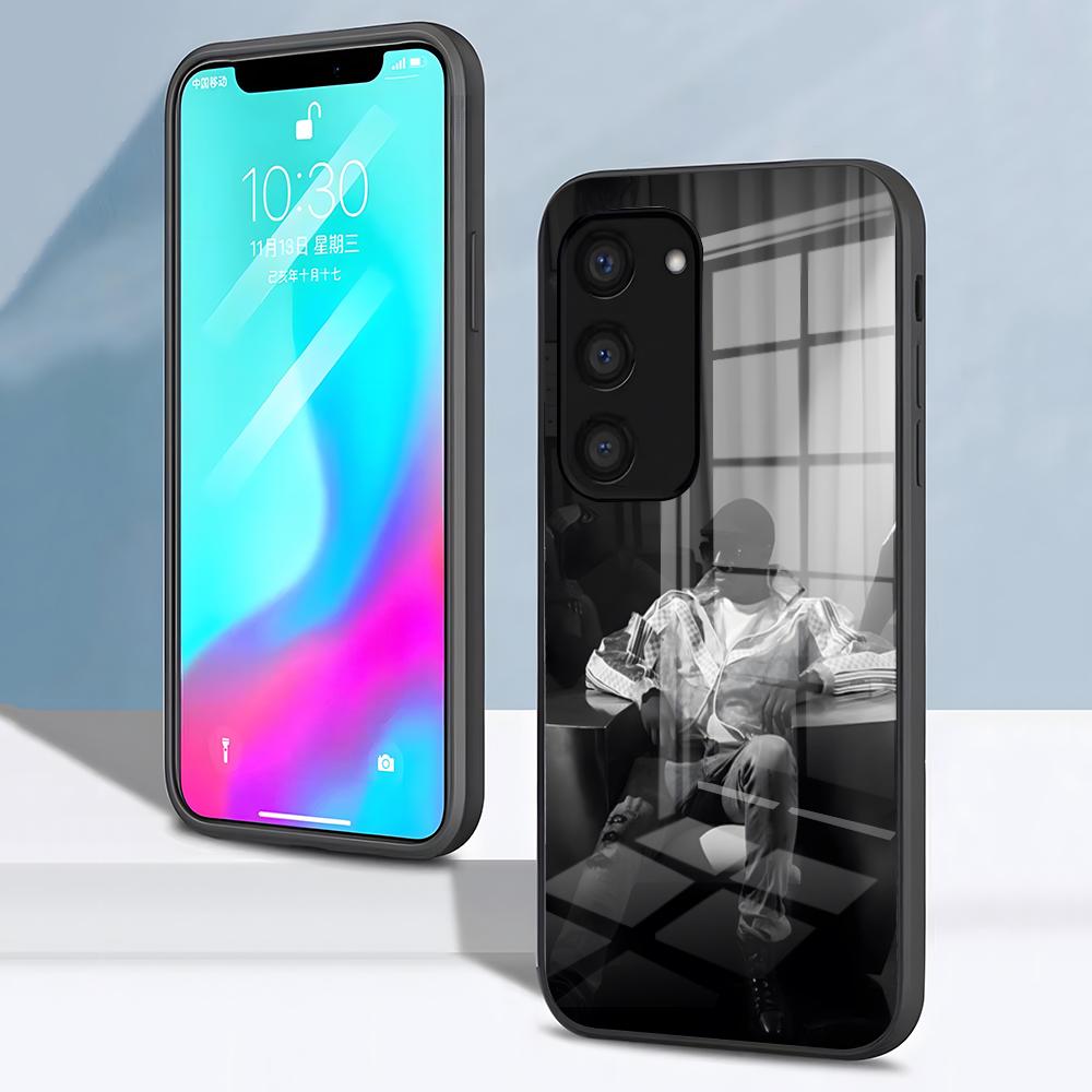 Rapper W-Werenoi Phone Case For Samsung S26 S25 S24 FE S23 S22 S21 Plus S20 Ultra Note20Ultra Black Glass Cover