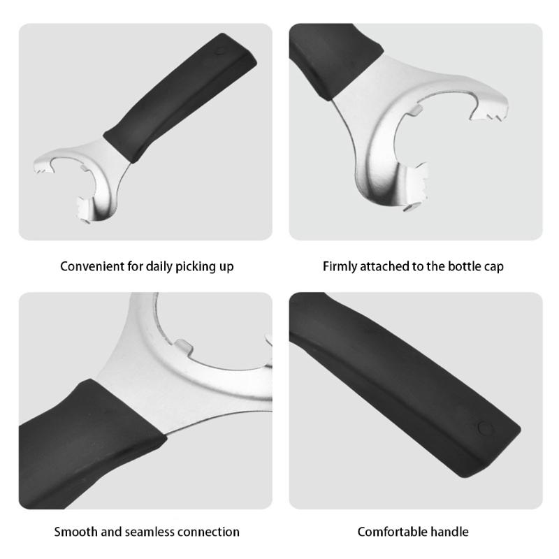 Strong Stainless Steel Can Opener Easy To Maintain Safe Opening Manual Vacuum Seal Jar Lid Lifter For Family And Travel