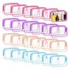 10 Stück durchsichtige Reise-Kosmetiktaschen, transparente Aufbewahrungsbeutel für Toilettenartikel für Damen und Herren, PU-Material, Haushalts-Organisations-Set