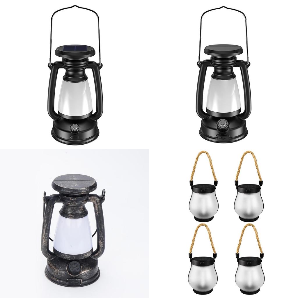 Solar Flame Lanterns Outdoor Decor Led Rope Light For Camping And Garden