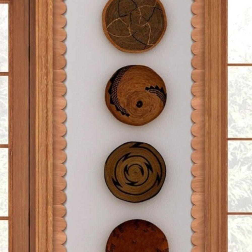 6pcs Handmade DIY Crafts Frame Vintage Cabinet Frame Rustic Style Decoration Frame  Cabinet Building