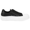(WMNS) Alexander McQueen Deck Skate Plimsoll Shoes 'Core Black White' Women's 697121WIAB61070