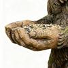 Comedouro de Pássaros Escultura de Jardim Comedouro de Pássaros Decoração de Arte para Quintal Estação de Alimentação para Pássaros Selvagens para Jardim Externo Quintal Pátio Quintal
