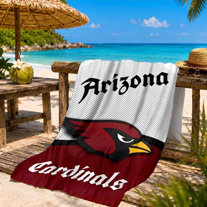Cardinals Team Spirit Beach Towel, Quick-drying, Easy to Care for, Suitable for Both Fitness and Beach Vacations,Sports Essential
