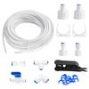 Convenient 15m Water Kit Tap Connector External Water Filter Holder Inline Shut Off Valve Plastic Material for Fridges