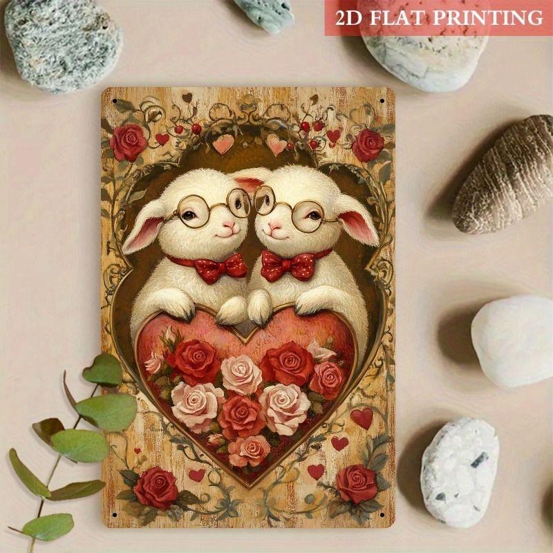 Metallschild im Valentinstags-Thema für Bar, Café, Restaurant