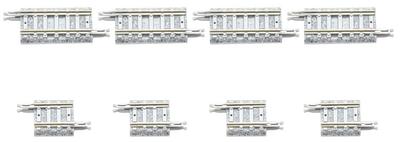 TOMYTEC TOMIX N-Spur geteilter PC-Schienen-Set à 4 Stück Modellbahnzubehör 1098 S18.5 S33-PC (F.)