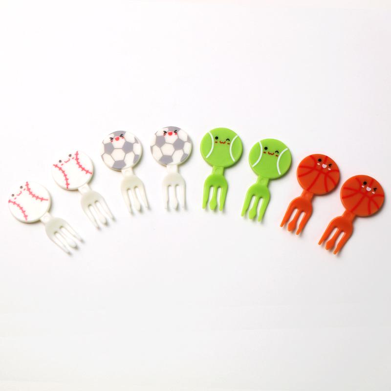 Kinderen Anime-Stijl Dier Vruchtenvork Prikkertjes Set - Giraffe Cartoon Ontwerp voor Bento en Snacks