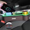 Car Seat Atmosphere LED Light Gap Storage Box Organizer For Jeep Grand Cherokee Wrangler JK Gladiator Compass Renegade Patriot ALM1