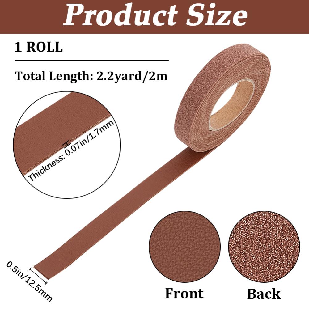 196 palců Měkké kožené řemínky 3/4 palce široké Hnědý kožený řemínek Pás Plnozrnná kožená šňůra Obal pro DIY řemeslné projekty