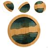 Bamboo Tea Coaster for Drinks Traditional Drink Coasters Teacup Mat