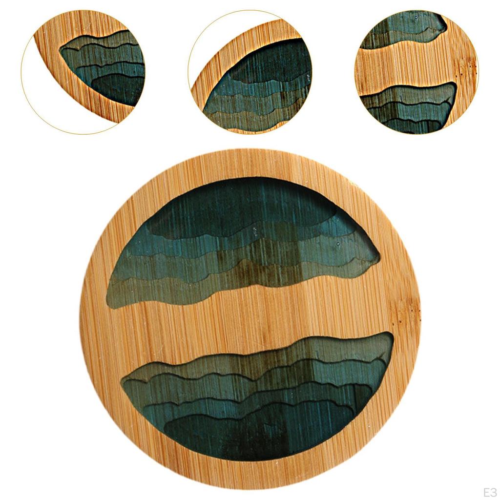Bamboo Tea Coaster for Drinks Traditional Drink Coasters Teacup Mat