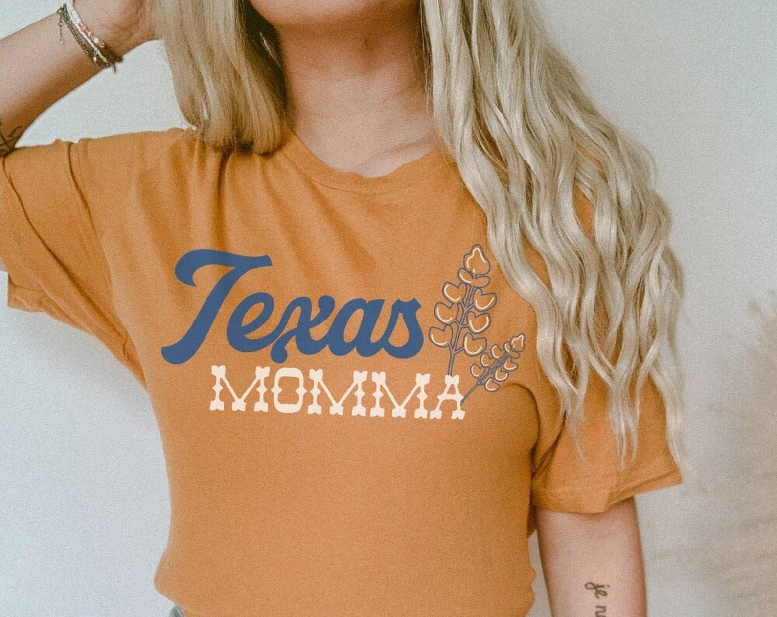 Texas Momma | Mustard Classic Crew | T-Shirt L