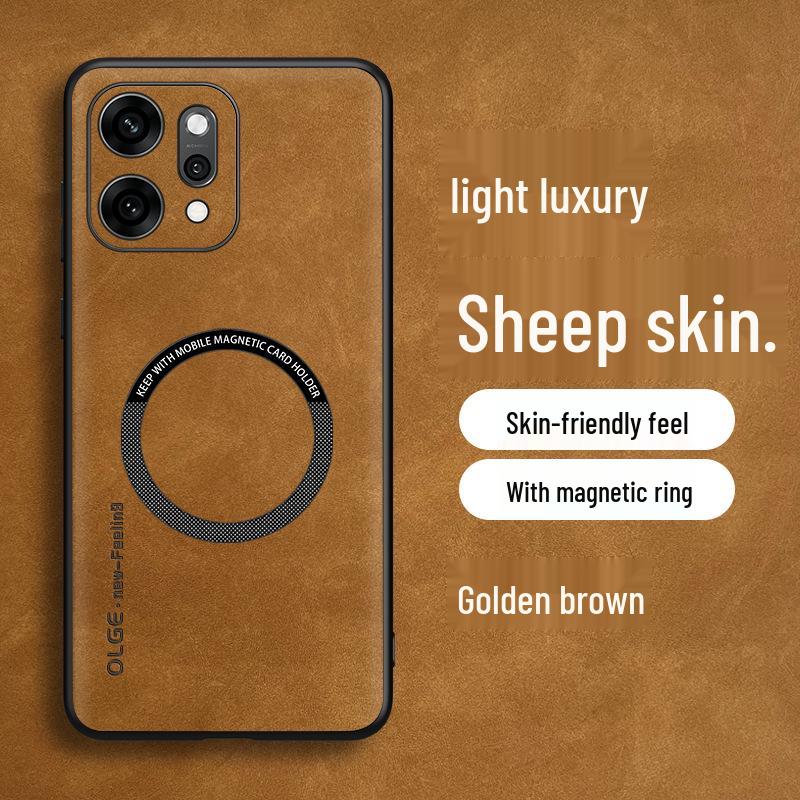 OPPO Reno14Pro Sheepskin Magnetic Case with Charging Ring