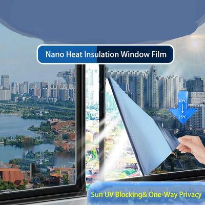 Thickened Nano Heat Insulation Window Film - Sun UV Blocking One-Way Privacy Anti-Glare for Home & Office Use